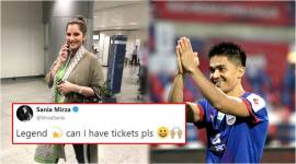 Sania Mirza, Sunil Chhetri, Sunil Chhetri Football Match, Indian Football team captain Sunil Chhetri, Sania Mirza Asked Sunil Chhetri Tickets Football Match, indian express, indian express trending news