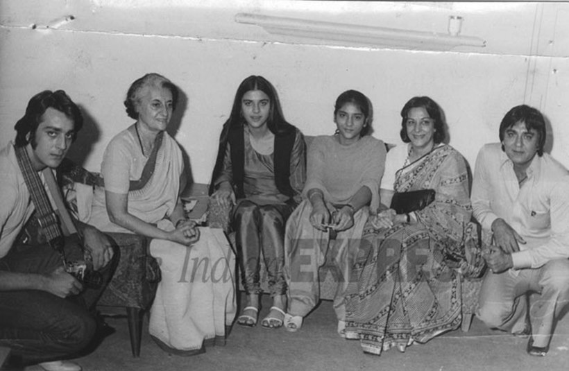 sanjay dutt with sisters