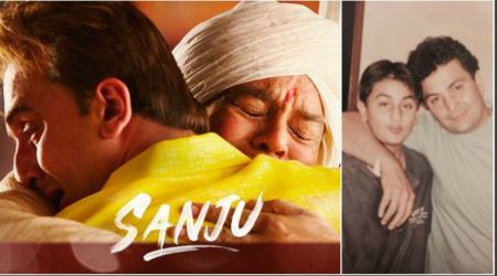 Sanju actor Ranbir Kapoor makes Twitter debut on Fathers Day, gives Rishi Kapoor Jaadu Ki Jhappi