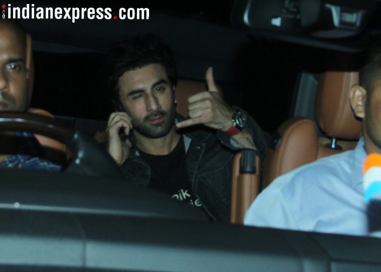 ranbir kapoor at sanju screening