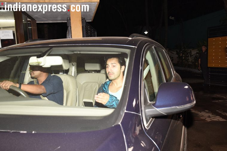 varun dhawan at sanju screening