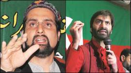 jammu kashmir separatists detained, yasin malik detained, jammu kashmir governor's rule, BJP-PDP fallout, mirwaiz umar farooz, separatists protest