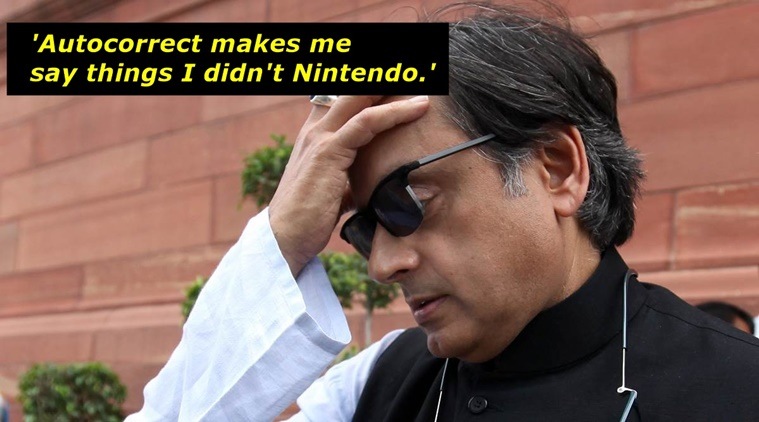 Shashi Tharoor joins all those tired with their phones' EPIC autocorrect fails | Trending News,The Indian Express Shashi Tharoor joins all those tired with their phones' EPIC autocorrect fails | Trending News,The Indian Express