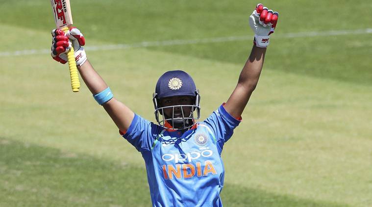 Prithvi Shaw, Prithvi Shaw hundred, Prithvi Shaw runs, Prithvi Shaw batting, Hanuma Vihari, India A vs West Indies A, sports news, cricket, Indian Express