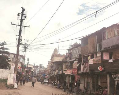 Around 350 families live in ‘Punjabi Lane’. (Express photo by Abhishek Saha)