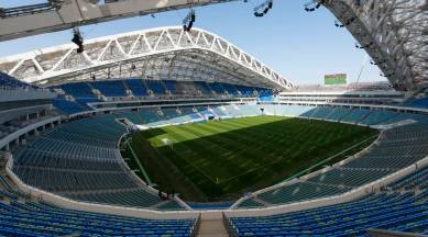 Sochi, Russia - June 15, 2018: Sochi, The Stadium Fisht. The Fans Filled  The Stadium. Match Portugal Vs Spain Stock Photo, Picture and Royalty Free  Image. Image 106260509.