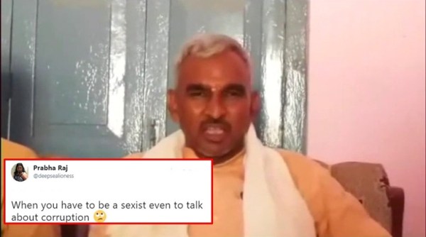 surendra singh, bjp mla surendra singh, surendra singh prostitutes, surendra singh prostitutes and corrupt officials, BJP MLA surendra singh prostitutes remark, surendra Singh Twitter, Indian express, Indian express news