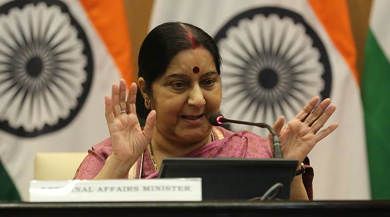 Sushma Swaraj, Sushma Swaraj tweet, Sushma Swaraj trolled, Sushma Swaraj twitter, passport seva officer, Sushma Swaraj blocks tweet, indian express, indian express news
