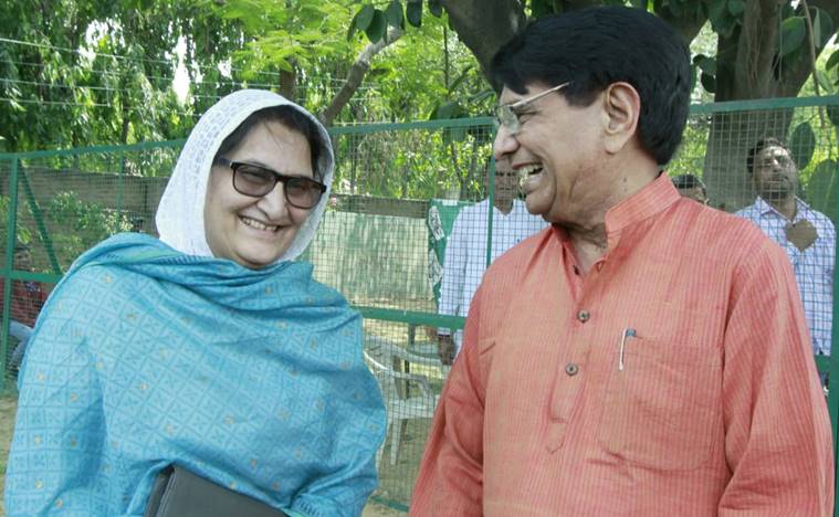 Begum Tabassum Hasan meets ajit singh in delhi
