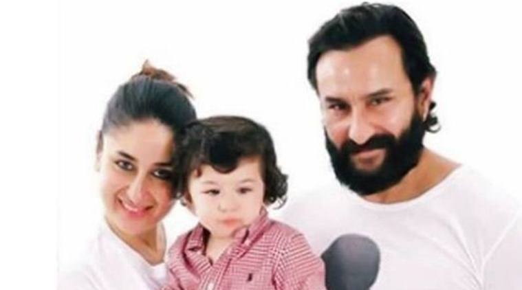 taimur ali khan with kareena kapoor khan and saif ali khan