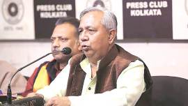 Coronavirus cases, Covid test, Tapan Ghosh death, Hindu Samhati outfit, Kolkata news, Bengal news, Indian express news