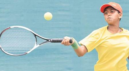 chandigarh tennis, aarav joshi, indian express, chandigarh news, STA-AITA TS-7 Tennis Tournament, Sunrise Tennis Academy