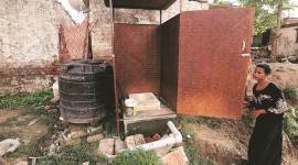 toilet delhi, aya nagar, clogged toilets, human waste, indian express