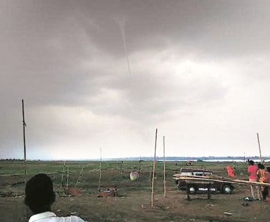 Pune: Tornado-like phenomenon sighted near Nazre dam