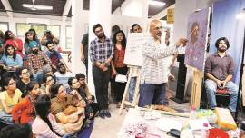 'The main purpose of art is to know who you are and what you are', says painter Vilas Tonape