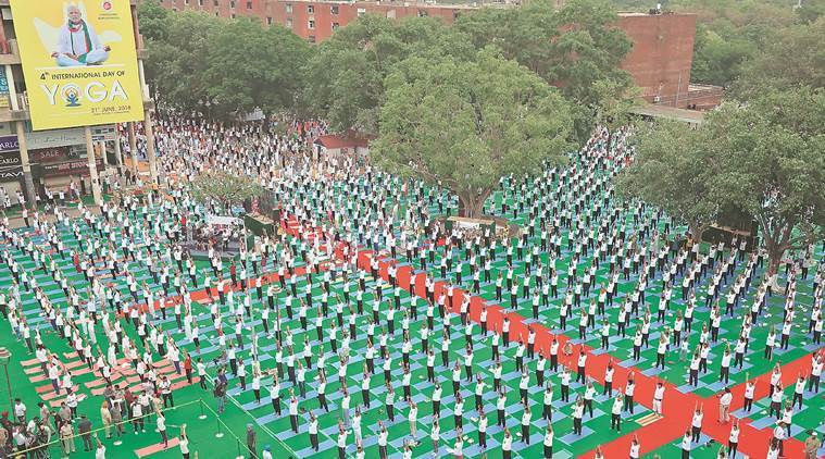 During the event at Plaza in Sector 17 of Chandigarh on Thursday. (Express photo/Kamleshwar Singh)