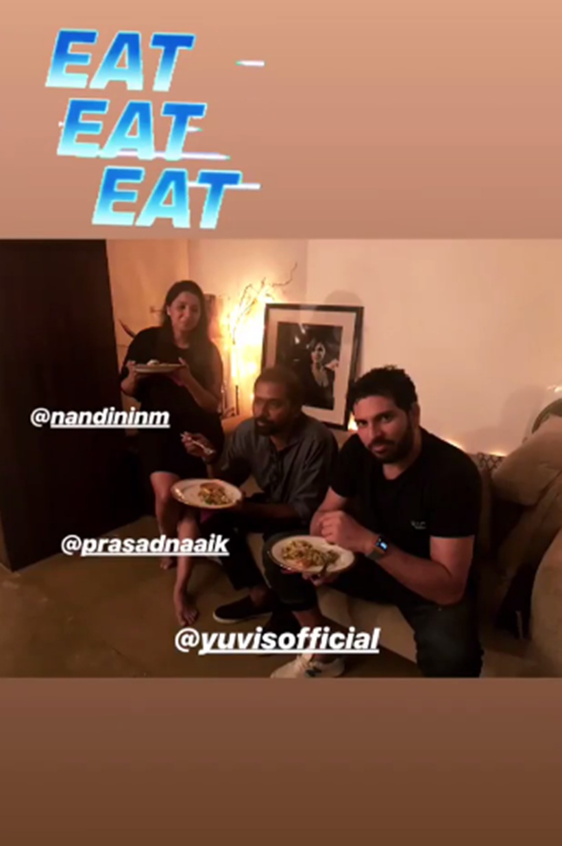 Angad Bedi, Neha Dhupia party inside photos