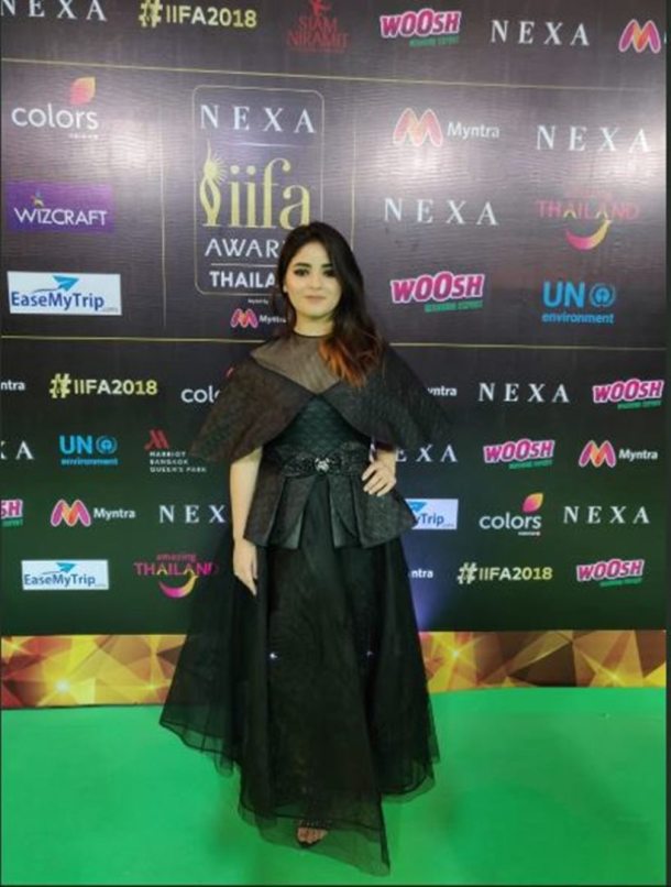zaira wasim at iifa awards 2018