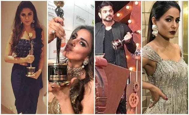 Zee Gold Awards 2018 Hina Khan, Karan Patel
