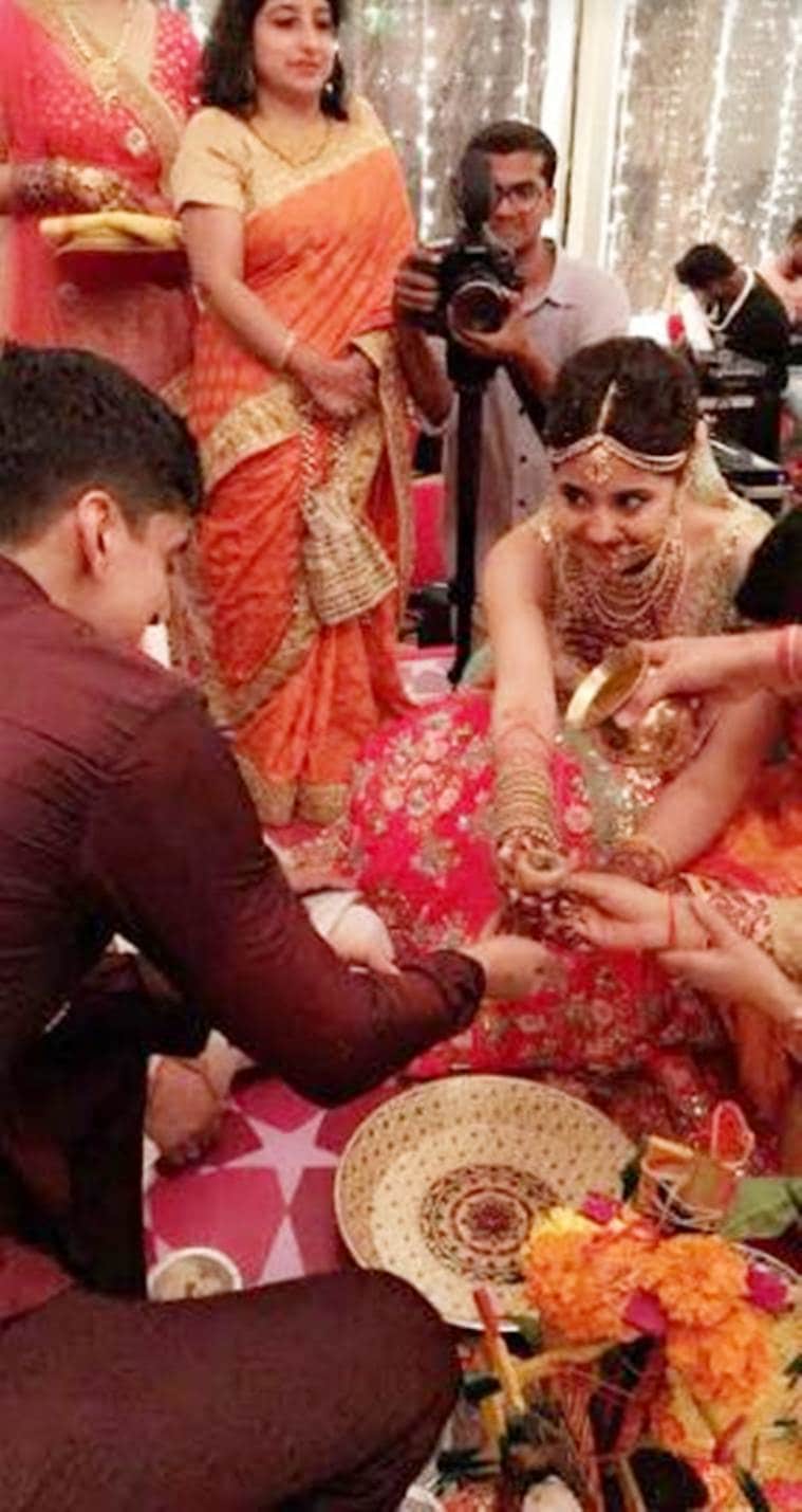 shweta tripathi and chaitnya sharma's wedding pics