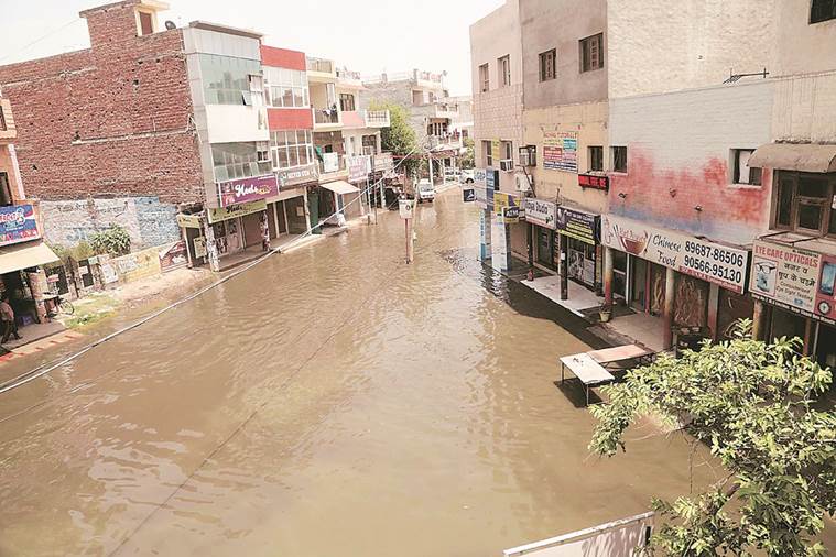 Four days on, Zirakpur residents brave waterlogged streets, stench