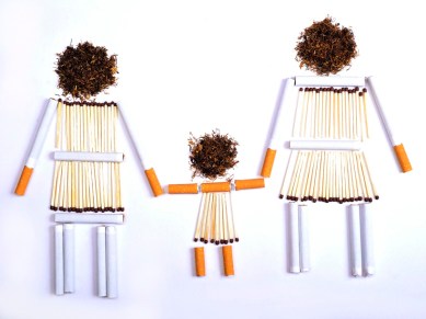 Passive smoking affects the whole family, passive smoking and kids