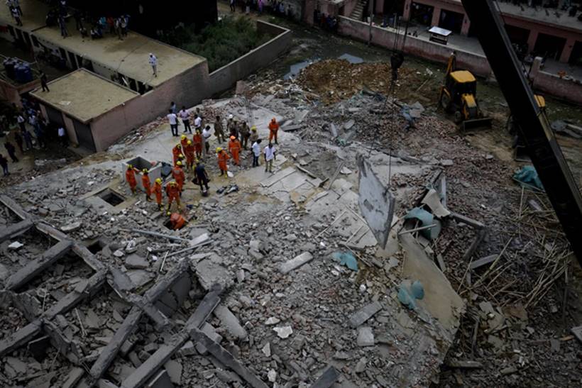 Greater Noida Building Collapse: Several People Buried, Nine Bodies ...