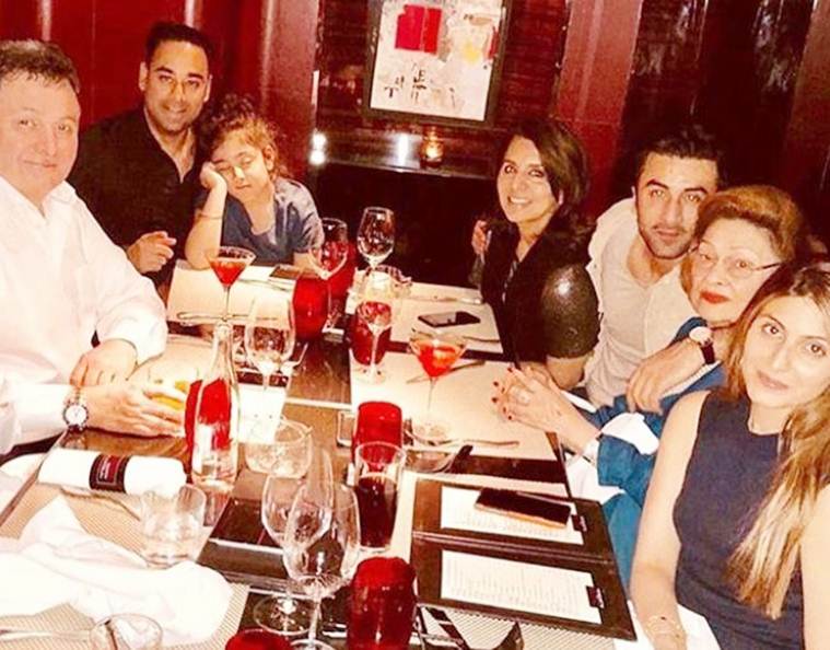Ranbir Kapoor with rishi kapoor