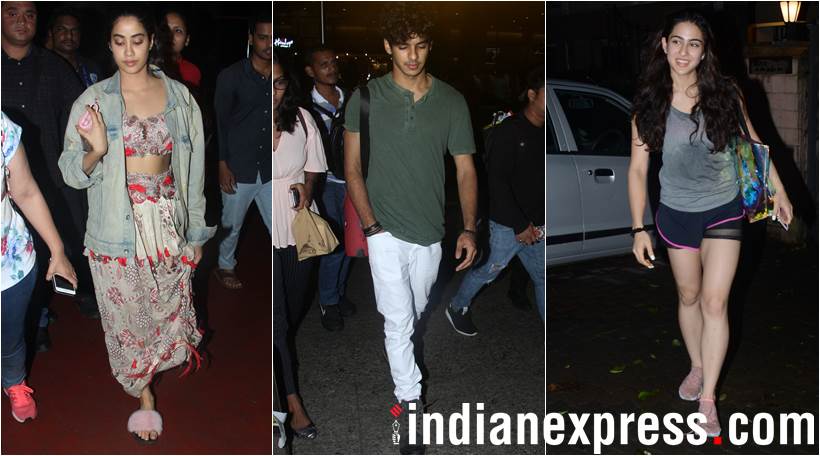 Ishaan Janvhi and Sara Ali Khan