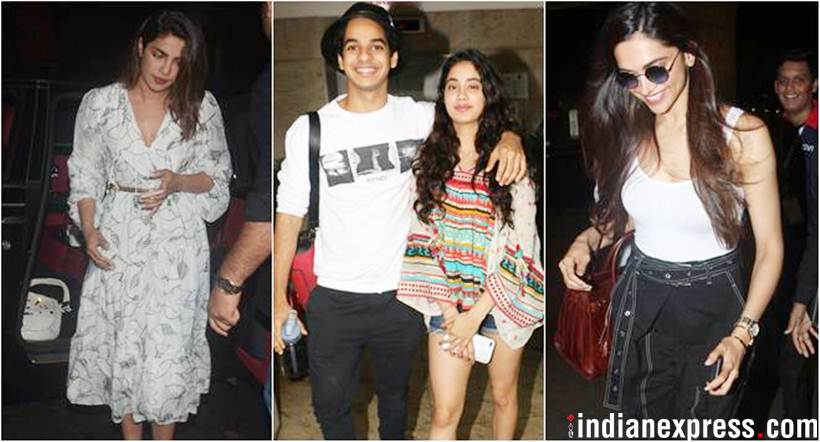priyanka chopra, deepika padukone spotted airport