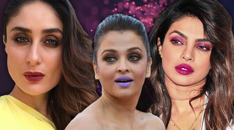National Lipstick Day 2018, lipstick best buys, best lip shades, Bollywood lip shades iconic, Aishwarya Rai Bachchan, Priyanka Chopra, Kareena Kapoor Khan, indian express, indian express news