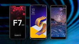 asus zenfone 5z, best phones under rs 30,000, best mid-range phones, oppo f7, nokia 7 plus, moto x4, samsung galaxy a8 plus, xiaomi mi mix 2