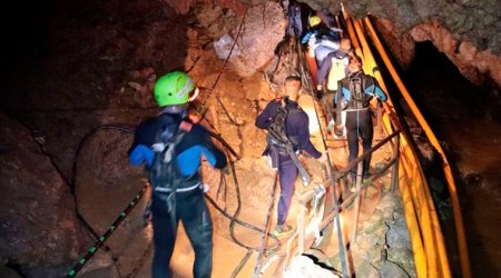 Four rescued from Thailand cave as mission to save soccer team continues
