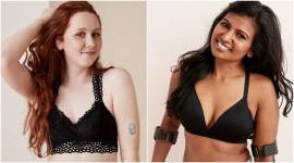 Aerie, American Eagle Outfitters, Aerie lingerie, Aerie models, Aerie inclusivity, Aerie diabetes model, Aerie vitiligo model, Aerie Down syndrome model, Aerie cancer model, indian express, indian express news