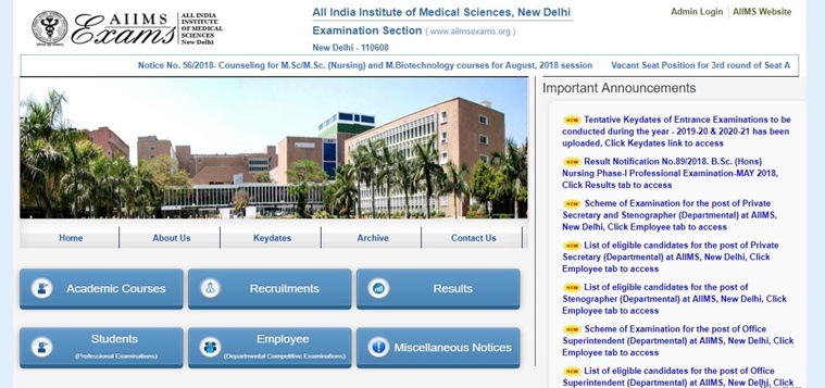 AIIMS MBBS 2019, AIIMS MBBS Exam Dates, AIIMS MBBS Exams, AIIMS MBBS 2019