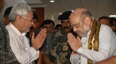 Amit Shah, Nitish Kumar meet, likely to discuss seat-sharing for 2019 Lok Sabha elections