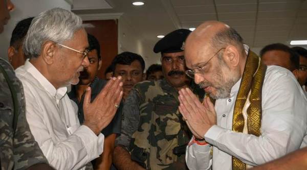 Amit Shah, Nitish Kumar meet, likely to discuss seat-sharing for 2019 Lok Sabha elections 