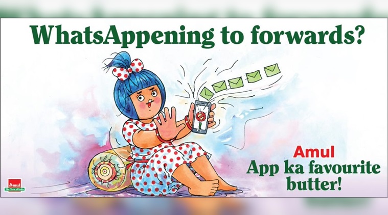 Amul’s take on WhatsApp forward limits to curb rumour-mongering gets ...