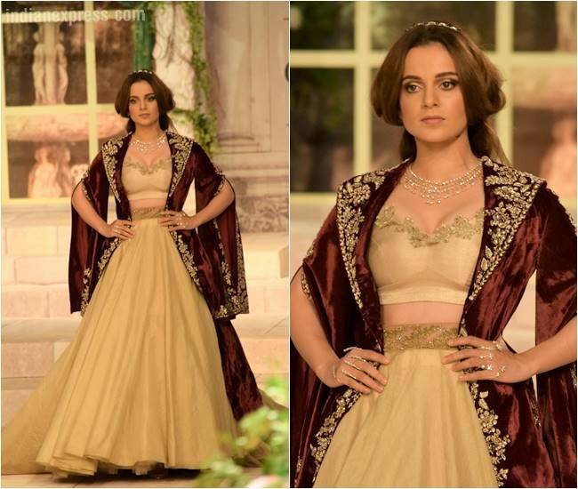 Kangana Ranaut, Anju Modi, Anju Modi India Couture Week 2018
