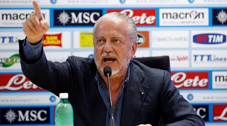 Aurelio De Laurentiis, Aurelio De Laurentiis Napoli, Napoli Aurelio De Laurentiis, Aurelio De Laurentiis news, sports news, football, Indian Express