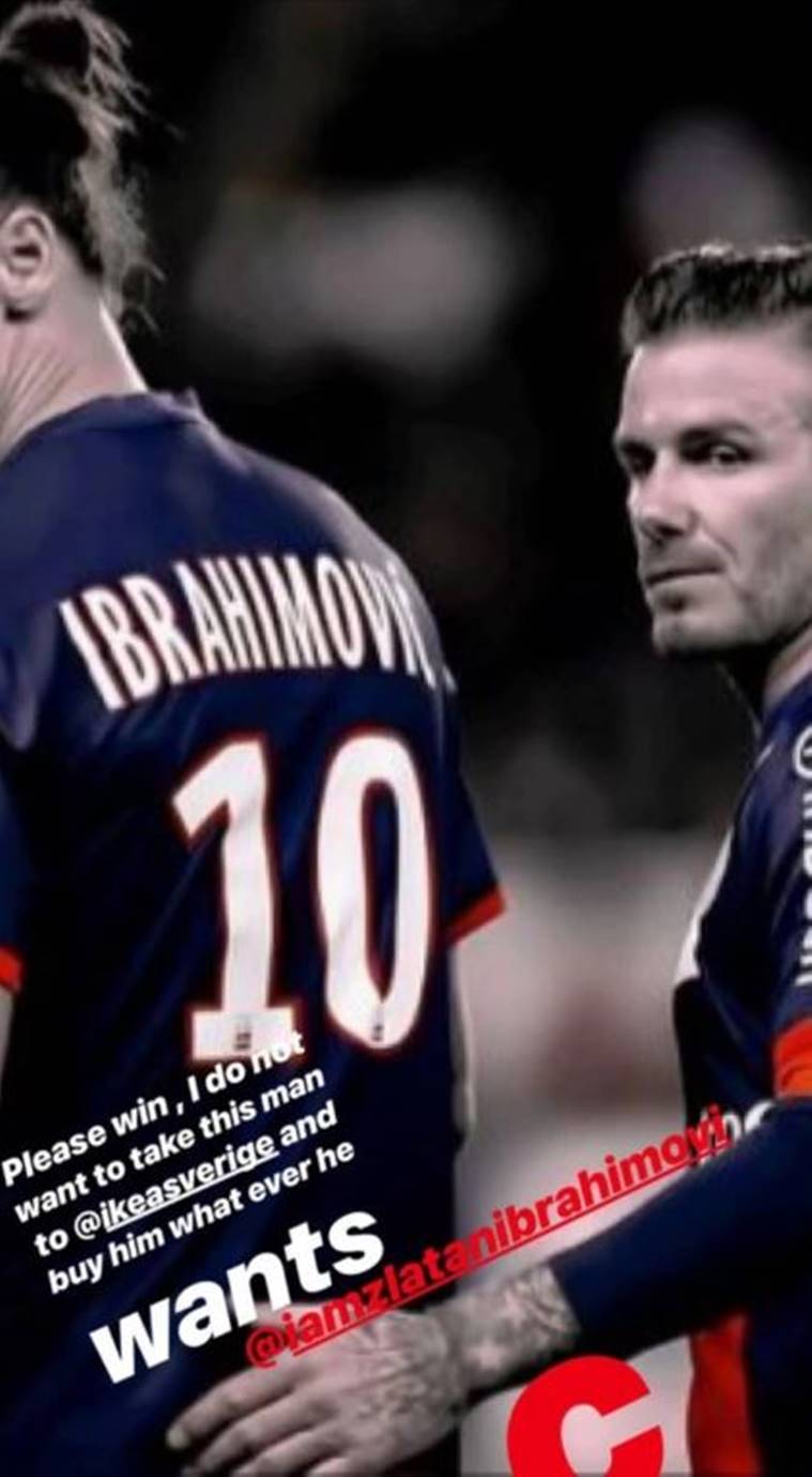 David beckham and Zlatan Ibrahimovic