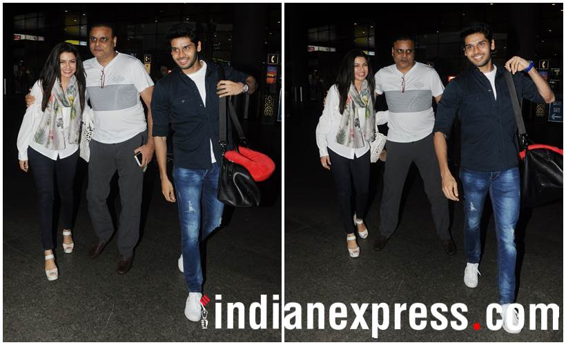 Bhagyashree and family