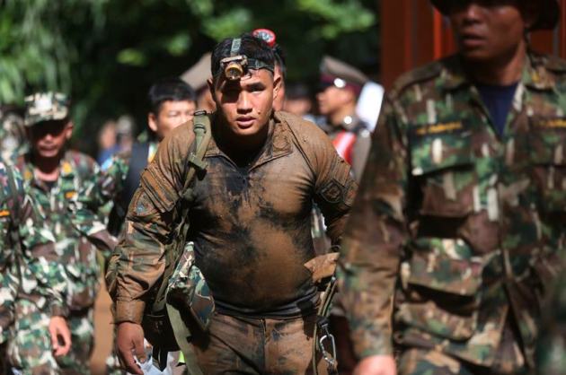 Long rescue ahead for Thai soccer team trapped in cave