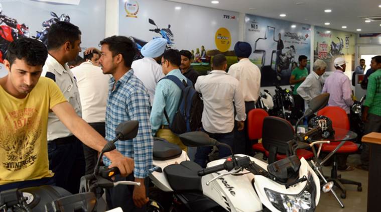Sale of two-wheelers has grown 15.6 per cent in the last fiscal. Archive