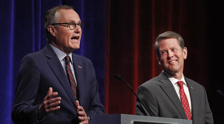 republican candidates for Georgia governor, Casey Cagle, Brian Kemp, runoff election, Donald Trump, US, Republican Party, GOP, World News, Indian Express