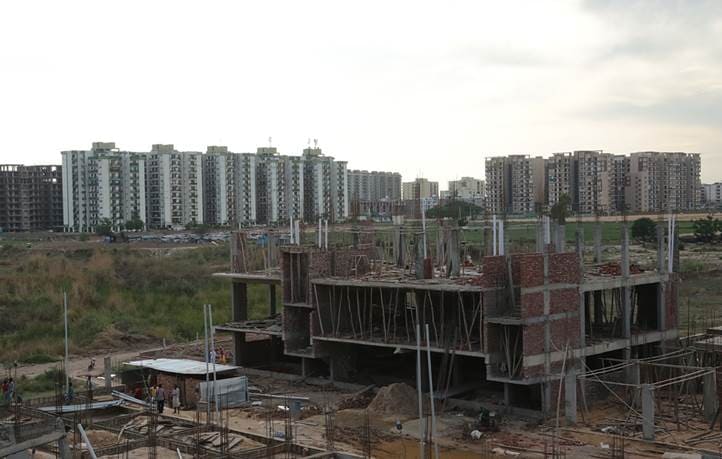 Buildings under construction