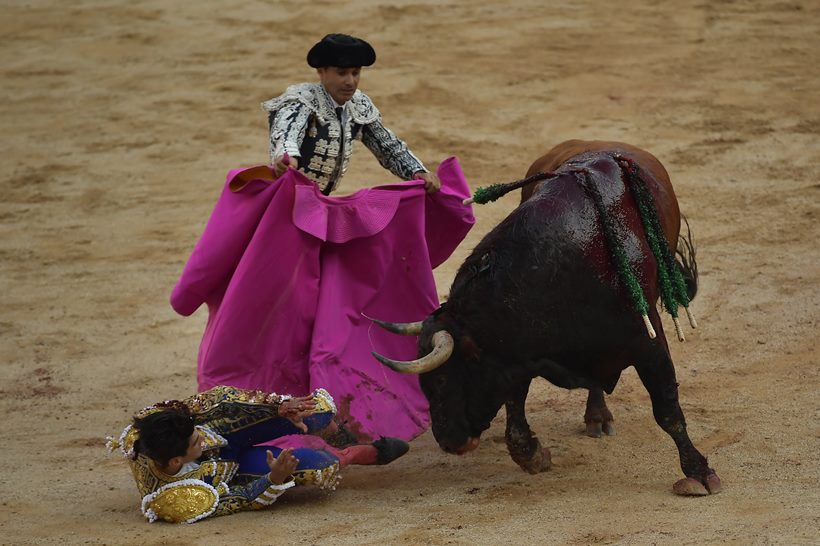 Spain's annual bull racing festival kicks off amid heavy rain