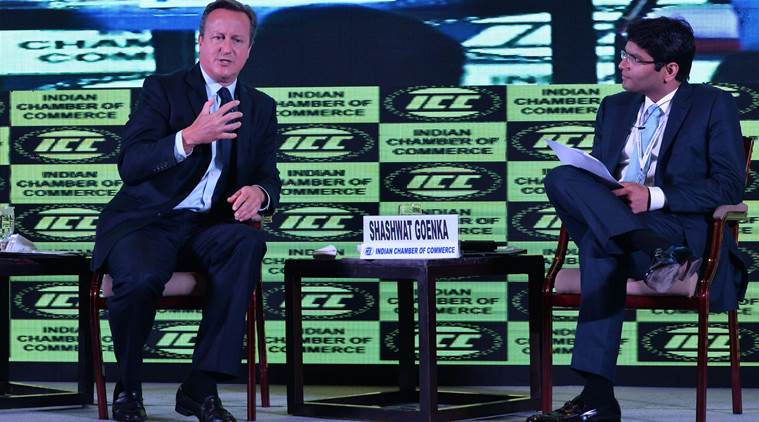   In Calcutta, the former British Prime Minister Cameron says that the 