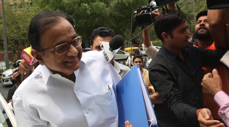 p chidambaram outside cbi headquarters in connection with aircel-maxis case