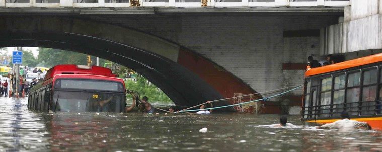 Day after rain clogs capital, govt hits out at L-G on desilting